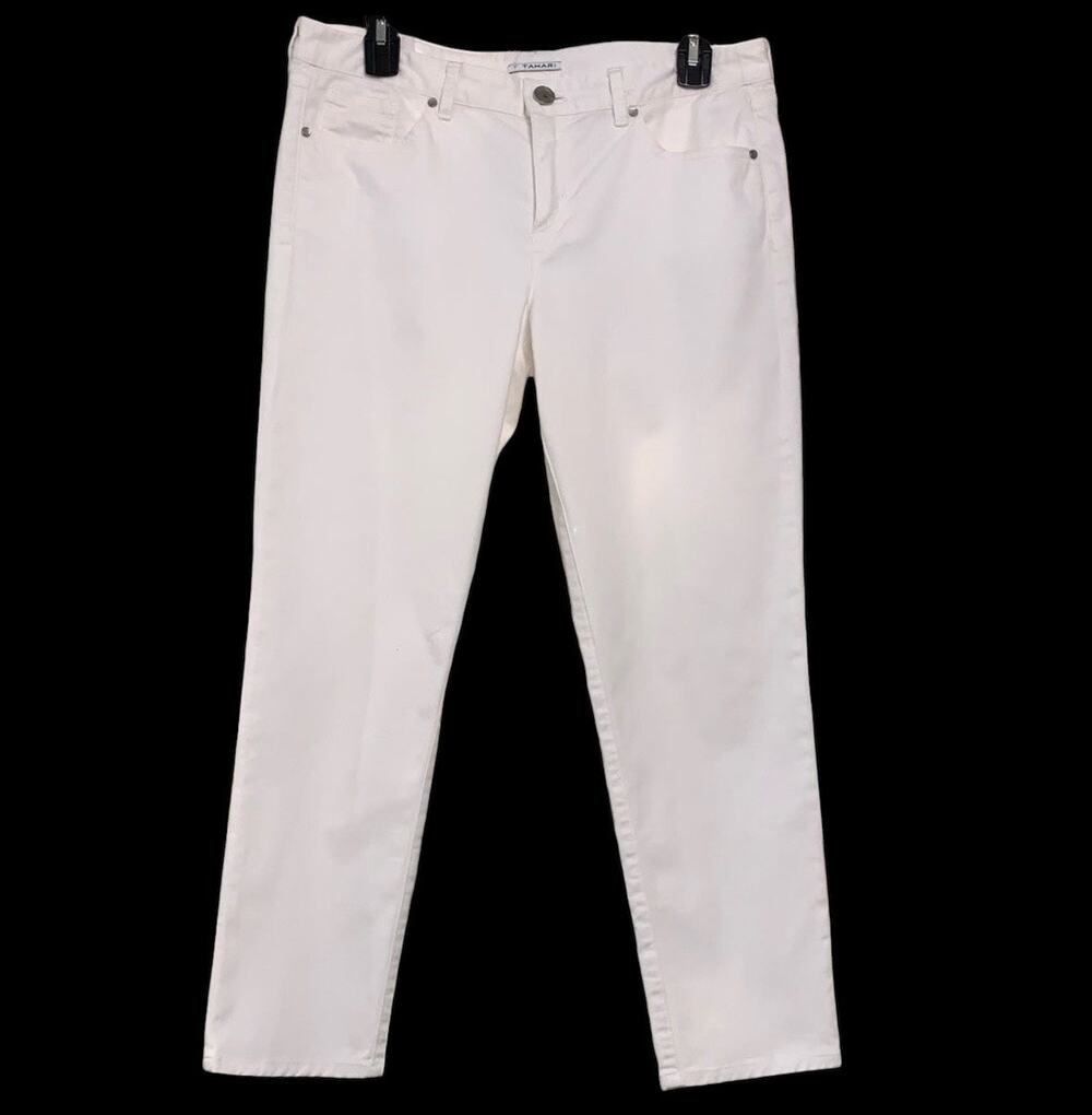 Tahari Miranda Jean in “Joey white” Sz 10 NWOT
